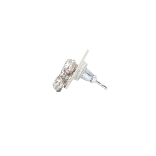極美品 CHANEL シャネル 片耳ピアス ラインストーン A12A シルバー earring CC rhinestone SV A12A 美品 中古 4a000666
