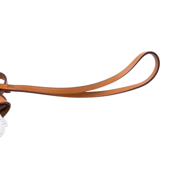極美品 HERMES エルメス ケリードールチャーム タデラクト×シェブルミゾル オレンジ×ブラウン×ブラック U刻印 アクセサリー 中古 4a001435