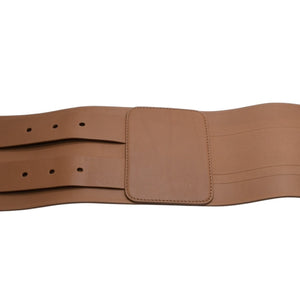 Very good condition CHRISTIAN DIOR D WAIST BELT D waist belt 23-MA-0290 Size 75 Leather Embossed logo Used 4a001559