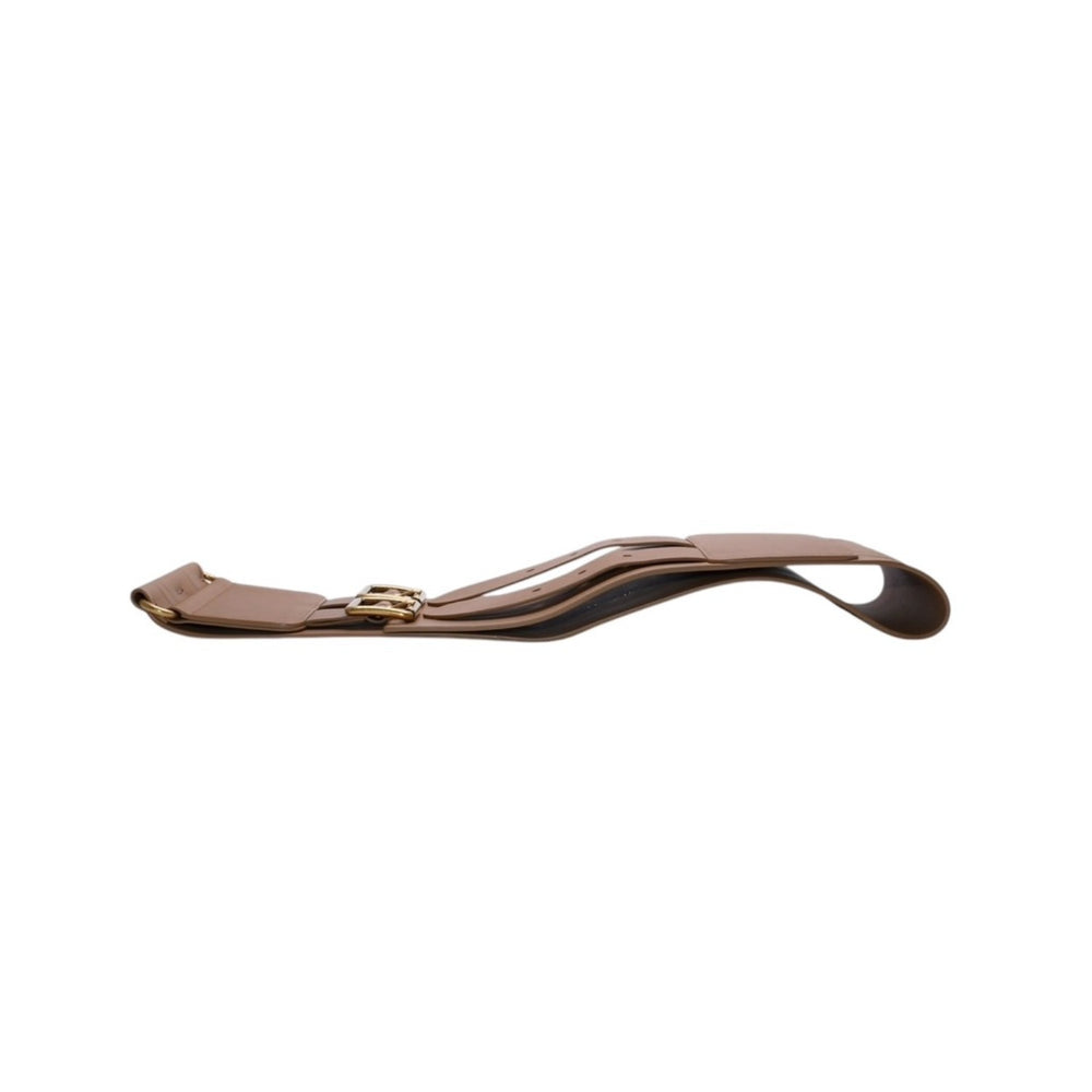 極美品 CHRISTIAN DIOR クリスチャンディオール D WAIST BELT Dウエストベルト 23-MA-0290 サイズ75 レザー エンボスロゴ 中古 4a001559
