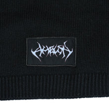 画像をギャラリービューアに読み込む, 極美品 AMBUSH アンブッシュ KNIT ZIP CARDIGAN ニット カーディガン 12115083 ブラック ワッペン ショート丈 Vネック ダメージ加工 23AW 中古 4a001738
