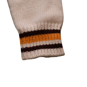 極美品 Rhude Mclaren ルード マクレーン シェニールパッチニットポロセーター 21AW ウール カシミヤ ニット 中古 4a001746