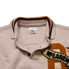 画像をギャラリービューアに読み込む, 極美品 Rhude Mclaren ルード マクレーン シェニールパッチニットポロセーター 21AW ウール カシミヤ ニット 中古 4a001746