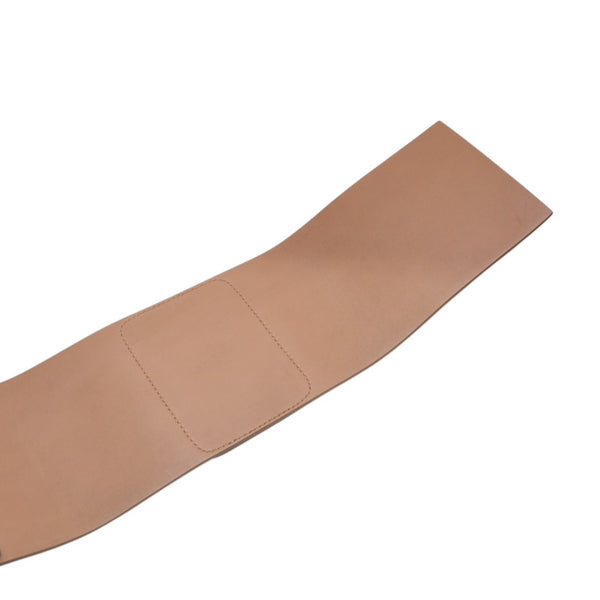 Very good condition CHRISTIAN DIOR D WAIST BELT D waist belt 23-MA-0290 Size 75 Leather Embossed logo Used 4a001559