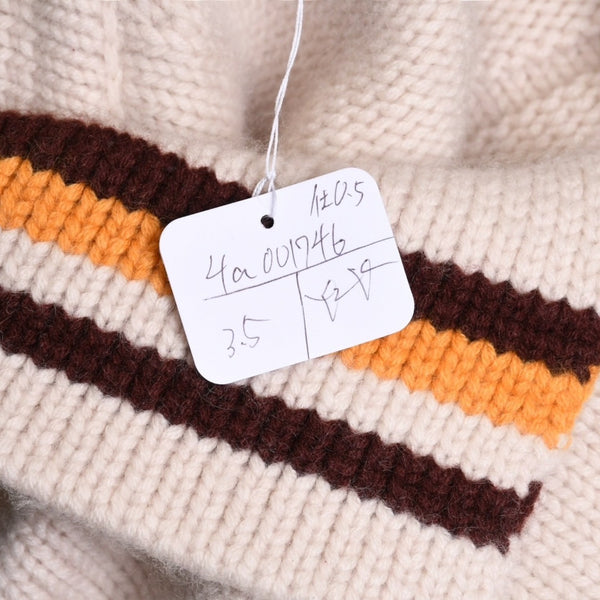極美品 Rhude Mclaren ルード マクレーン シェニールパッチニットポロセーター 21AW ウール カシミヤ ニット 中古 4a001746