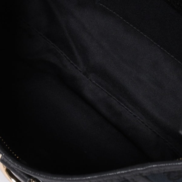 GUCCI グッチ GGキャンバス Shoulder Bag セミショルダーバッグ 130939 Black ブラック 美品 中古 4a001563