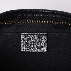 GUCCI グッチ GGキャンバス Shoulder Bag セミショルダーバッグ 130939 Black ブラック 美品 中古 4a001563