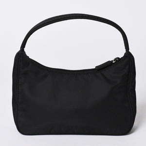 Very Good Condition PRADA Hobo One Shoulder Bag MV515 Triangle Logo Triangle Logo Plate Nylon Black Used 4a001681