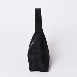 Very Good Condition PRADA Hobo One Shoulder Bag MV515 Triangle Logo Triangle Logo Plate Nylon Black Used 4a001681