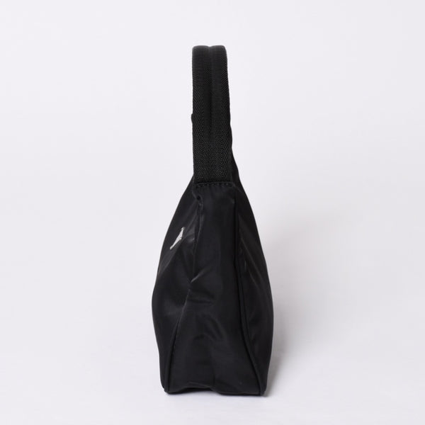 Very Good Condition PRADA Hobo One Shoulder Bag MV515 Triangle Logo Triangle Logo Plate Nylon Black Used 4a001681