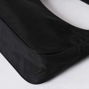 Very Good Condition PRADA Hobo One Shoulder Bag MV515 Triangle Logo Triangle Logo Plate Nylon Black Used 4a001681