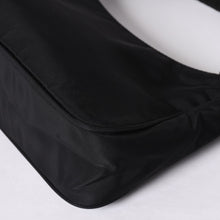 画像をギャラリービューアに読み込む, 極美品 PRADA プラダ ホーボー ワンショルダーバッグ MV515 トライアングルロゴ 三角ロゴプレート ナイロン ブラック 中古 4a001681