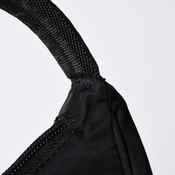 Very Good Condition PRADA Hobo One Shoulder Bag MV515 Triangle Logo Triangle Logo Plate Nylon Black Used 4a001681