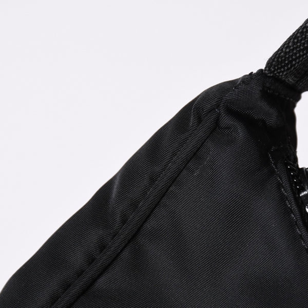 Very Good Condition PRADA Hobo One Shoulder Bag MV515 Triangle Logo Triangle Logo Plate Nylon Black Used 4a001681
