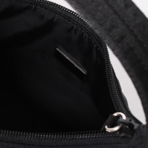 Very Good Condition PRADA Hobo One Shoulder Bag MV515 Triangle Logo Triangle Logo Plate Nylon Black Used 4a001681