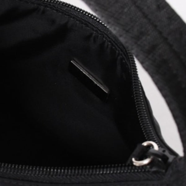 Very Good Condition PRADA Hobo One Shoulder Bag MV515 Triangle Logo Triangle Logo Plate Nylon Black Used 4a001681