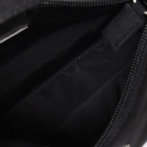 Very Good Condition PRADA Hobo One Shoulder Bag MV515 Triangle Logo Triangle Logo Plate Nylon Black Used 4a001681