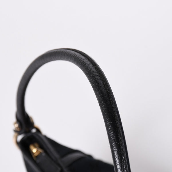 GUCCI グッチ GGキャンバス Shoulder Bag セミショルダーバッグ 130939 Black ブラック 美品 中古 4a001563