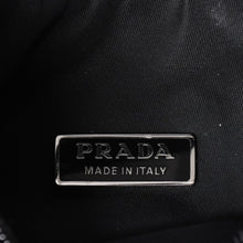 画像をギャラリービューアに読み込む, 極美品 PRADA プラダ ホーボー ワンショルダーバッグ MV515 トライアングルロゴ 三角ロゴプレート ナイロン ブラック 中古 4a001681