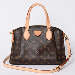 Very Good Condition LOUIS VUITTON Rivolie PM 2WAY Handbag M44543 Monogram Canvas Brown Used 4a001151