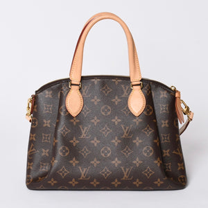 Very Good Condition LOUIS VUITTON Rivolie PM 2WAY Handbag M44543 Monogram Canvas Brown Used 4a001151