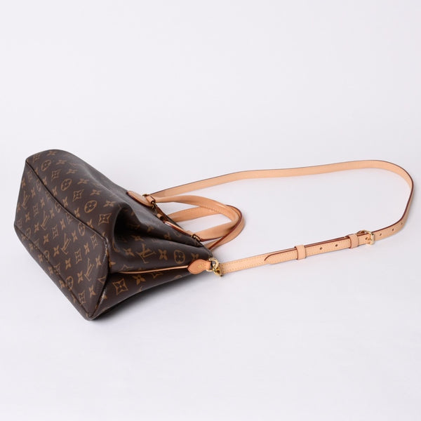 Very Good Condition LOUIS VUITTON Rivolie PM 2WAY Handbag M44543 Monogram Canvas Brown Used 4a001151