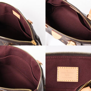 Very Good Condition LOUIS VUITTON Rivolie PM 2WAY Handbag M44543 Monogram Canvas Brown Used 4a001151