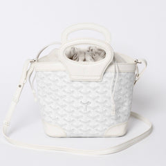 New and unused GOYARD Goyard Limited Handbag Beluga Mini Orange PVC Leather 35114566 White 4a001455
