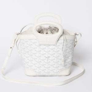 New and unused GOYARD Goyard Limited Handbag Beluga Mini Orange PVC Leather 35114566 White 4a001455