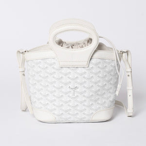 New and unused GOYARD Goyard Limited Handbag Beluga Mini Orange PVC Leather 35114566 White 4a001455