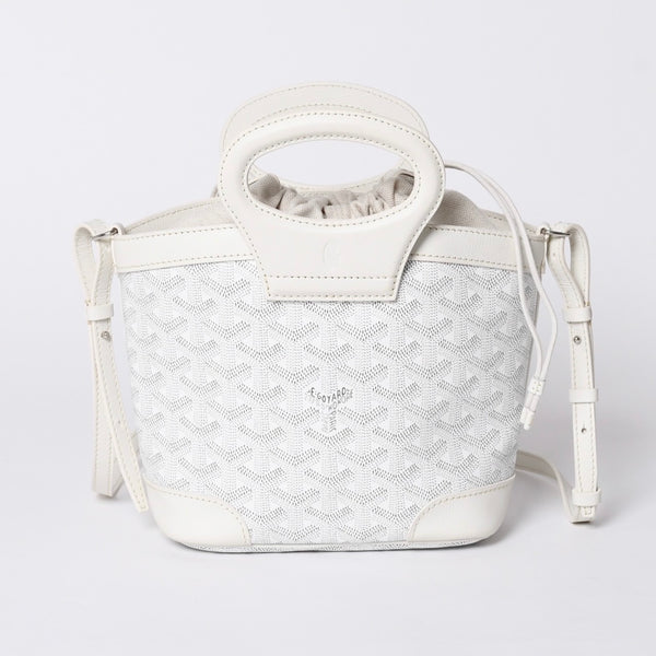 New and unused GOYARD Goyard Limited Handbag Beluga Mini Orange PVC Leather 35114566 White 4a001455