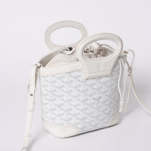画像をギャラリービューアに読み込む, 新品未使用 GOYARD ゴヤール 限定 ハンドバッグ ベルーガミニ オレンジ PVC レザー 35114566 ホワイト 4a001455