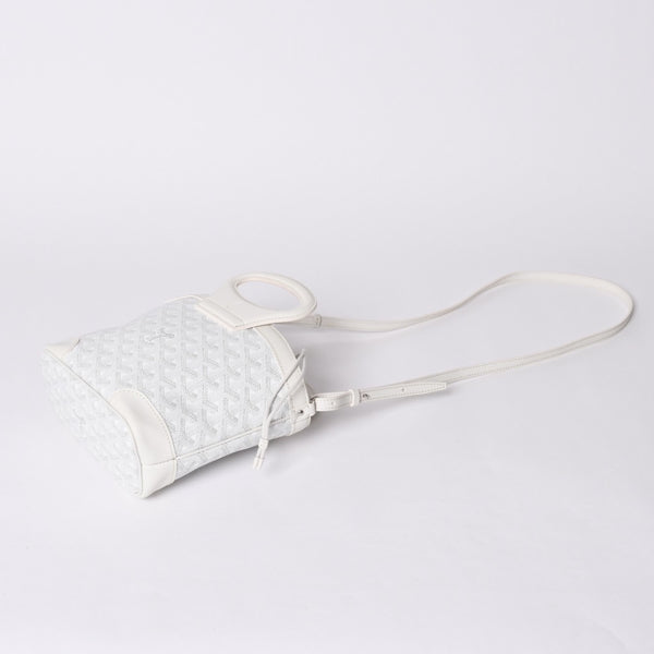 New and unused GOYARD Goyard Limited Handbag Beluga Mini Orange PVC Leather 35114566 White 4a001455