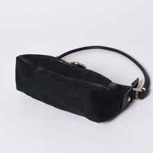 画像をギャラリービューアに読み込む, GUCCI グッチ GGキャンバス Shoulder Bag セミショルダーバッグ 130939 Black ブラック 美品 中古 4a001563