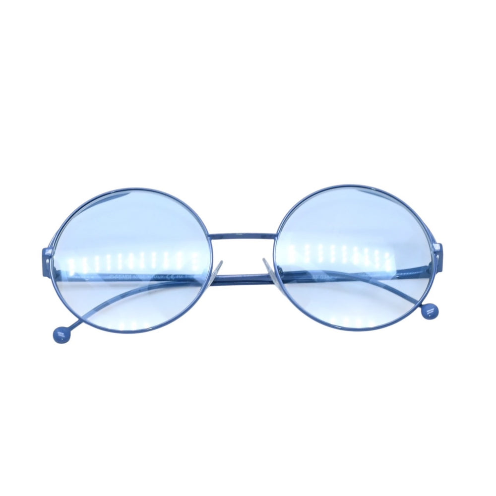 極美品 FENDI フェンディ Fendirama FF0343/S 53◻︎20 135 Sunglasses サングラス ターコイズブルー 中古 4a001567