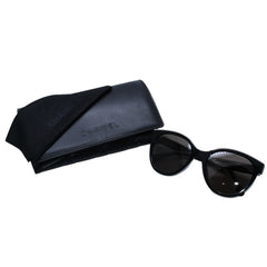 Mint condition CHANEL sunglasses, Coco Mark, 5414-A, size 54◻20 140 Beige Black Used 4a001605