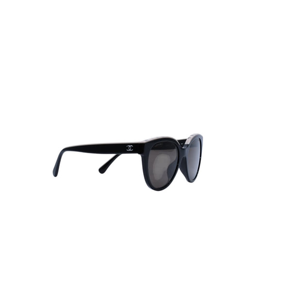 Mint condition CHANEL sunglasses, Coco Mark, 5414-A, size 54◻20 140 Beige Black Used 4a001605