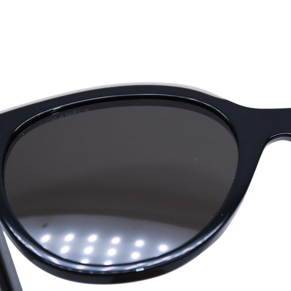 Mint condition CHANEL sunglasses, Coco Mark, 5414-A, size 54◻20 140 Beige Black Used 4a001605
