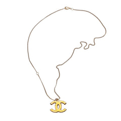 Very good condition CHANEL CHANEL necklace here mark orange double sided B11C gold necklace CC orange B11C GD double face good condition used 4a000658