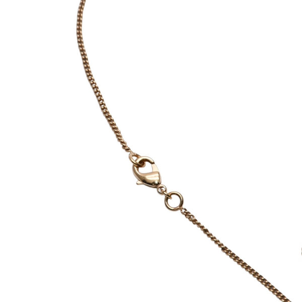 Very good condition CHANEL CHANEL necklace here mark orange double sided B11C gold necklace CC orange B11C GD double face good condition used 4a000658