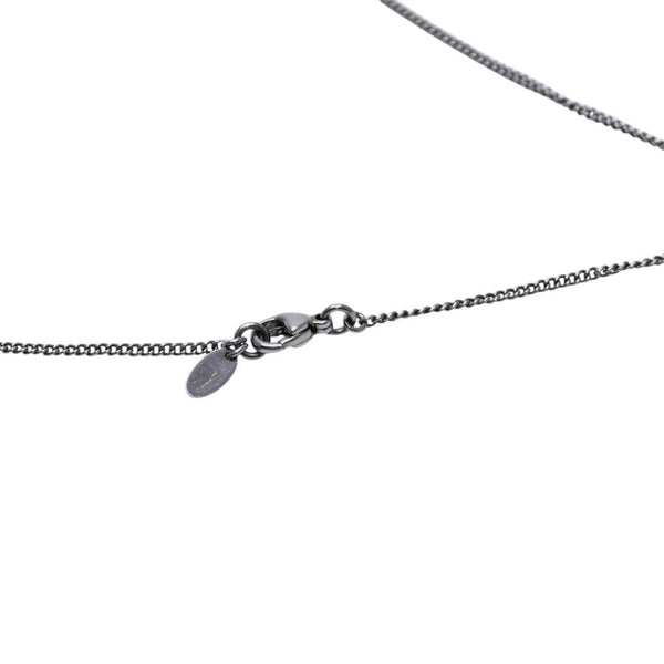 Very good condition CHANEL Chanel necklace rhinestone here mark silver 10V necklace CC rhinestone SV 10V good condition used 4a000630
