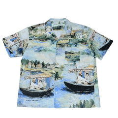 New and unused Off-White Lake Holiday Shirt Multicolor Open Collar Shirt Used 4a001315