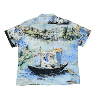 New and unused Off-White Lake Holiday Shirt Multicolor Open Collar Shirt Used 4a001315