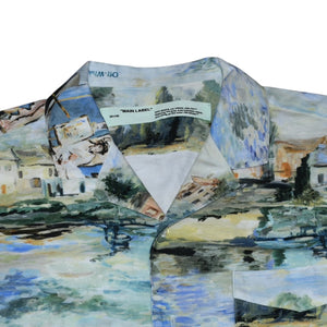 New and unused Off-White Lake Holiday Shirt Multicolor Open Collar Shirt Used 4a001315