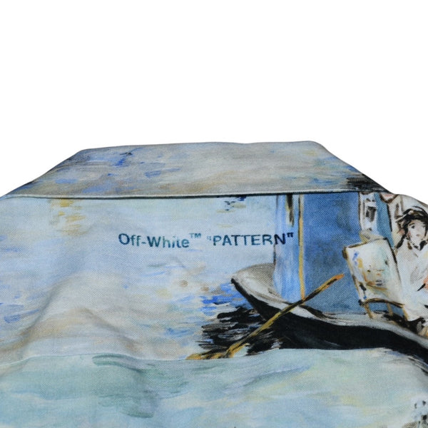 New and unused Off-White Lake Holiday Shirt Multicolor Open Collar Shirt Used 4a001315