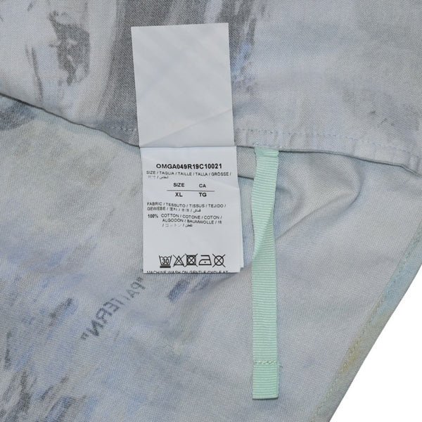 New and unused Off-White Lake Holiday Shirt Multicolor Open Collar Shirt Used 4a001315