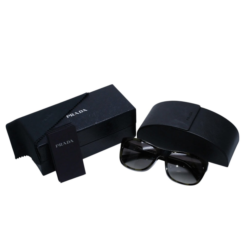 PRADA プラダ Eye wear アイウェア Sunglasses サングラス 58◻︎18 SPR29N カーキ ブラック 美品 中古 4a001572