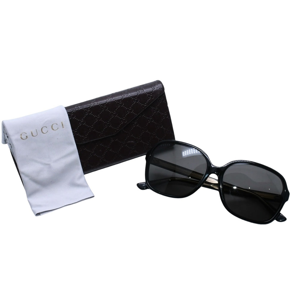 GUCCI グッチ サングラス アイウェア GG3834/F/S サイズ58□16 140 アセテート プラスチック ブラック 中古 4a001571