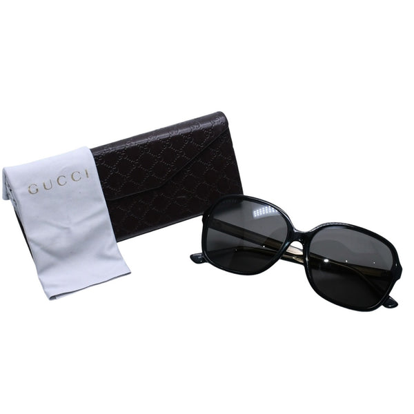 GUCCI グッチ サングラス アイウェア GG3834/F/S サイズ58□16 140 アセテート プラスチック ブラック 中古 4a001571