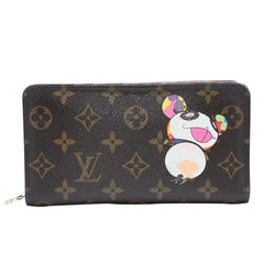 LOUIS VUITTON Louis Vuitton x Takashi Murakami Collaboration Long Wallet M61729 Panda Portomone Sip Monogram Canvas Good Condition Used 4a001574